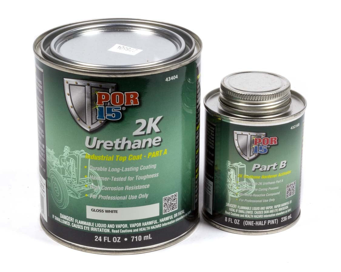 POR-15 2K Urethane Gloss White (24 Oz.) 43404