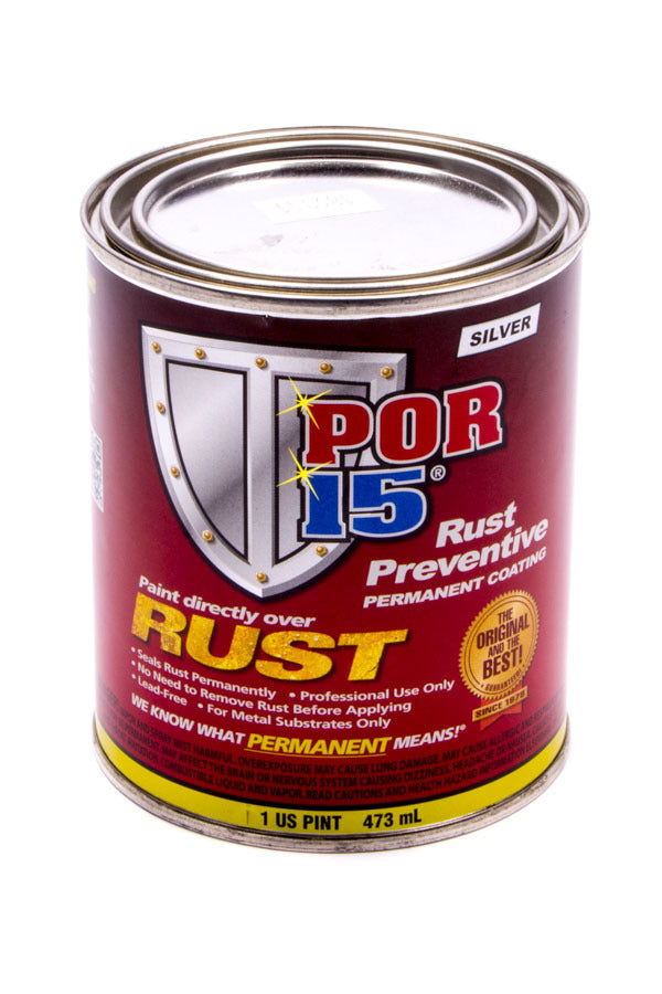 POR-15 Rust Preventive Permanent Coating Silver Paint (1 Pint) 45308