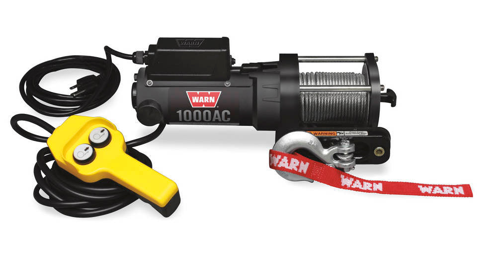 WARN 120V AC Electric Winch 1000lb Wire Rope 80010