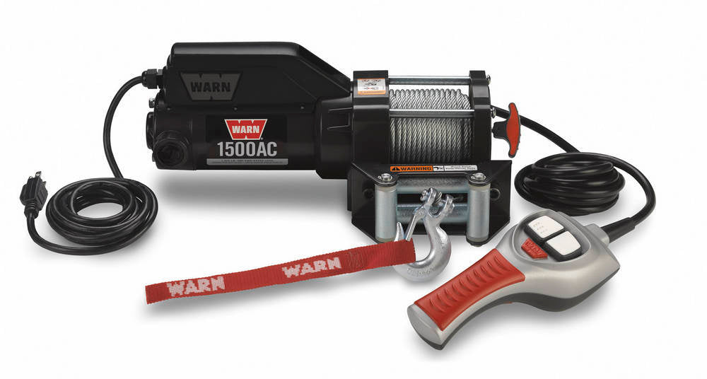 WARN 120V AC Electric Winch 1500lb Wire Rope 85330