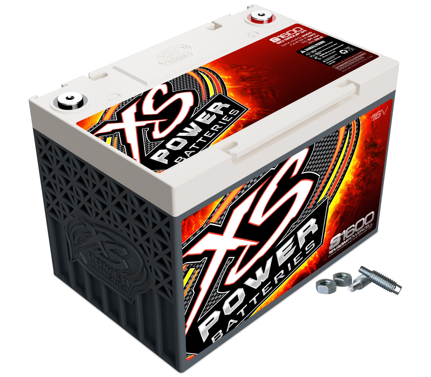 XS POWER BATTERY AGM Battery 16v 2 Post Lightweight