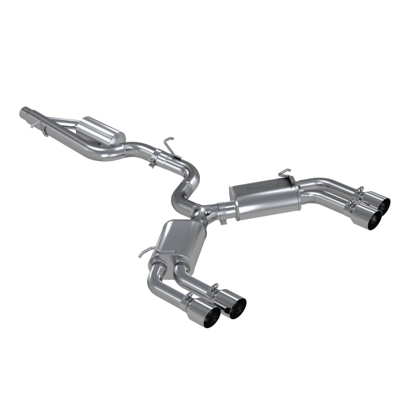 MBRP 15-18 Audi S3 3" Quad Split Rear Exit C/B System T304 Stainless Steel S4601304