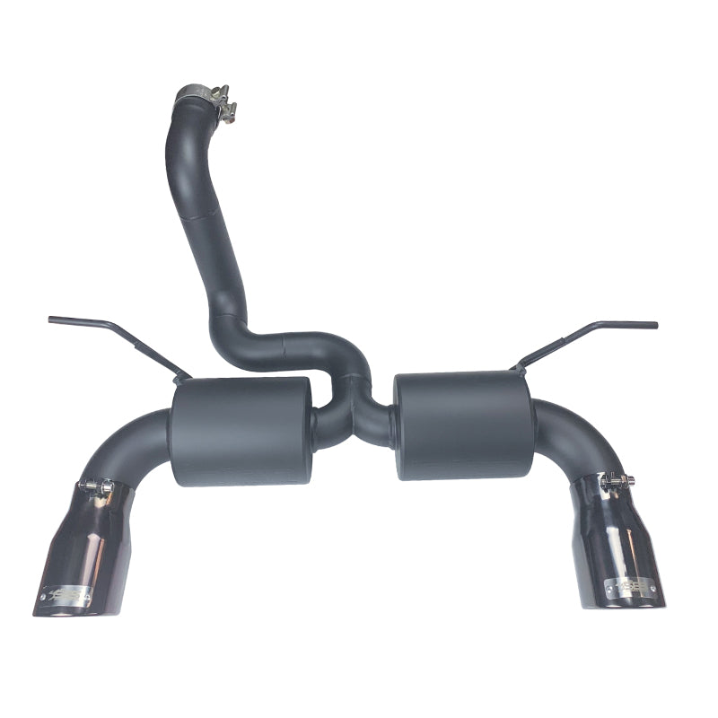 Injen Black Dual SS Axle-back Exhaust For 18-20 Jeep Wrangler JL L4-2.0L Turbo/V6-3.6L - SES5005BLK