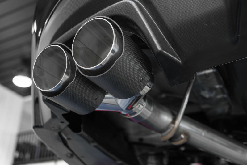 MBRP 3" Dual Split Rear Exit 15-19 Subaru WRX 2.0L/STI 2.5L w/ 3.5in CF Tips Race Version S48023CF