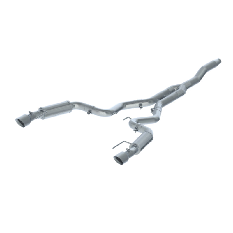 MBRP T409 3"Cat Back Dual Split Rear Exit 4.5"Tips(Race)For 15-24Ford Mustang EcoBoost 2.3L S7275409