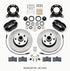 Wilwood Forged Dynalite-M Front Kit 11.30in 1 PC Rotor&Hub 1965-1969 Mustang Disc & Drum Spindle