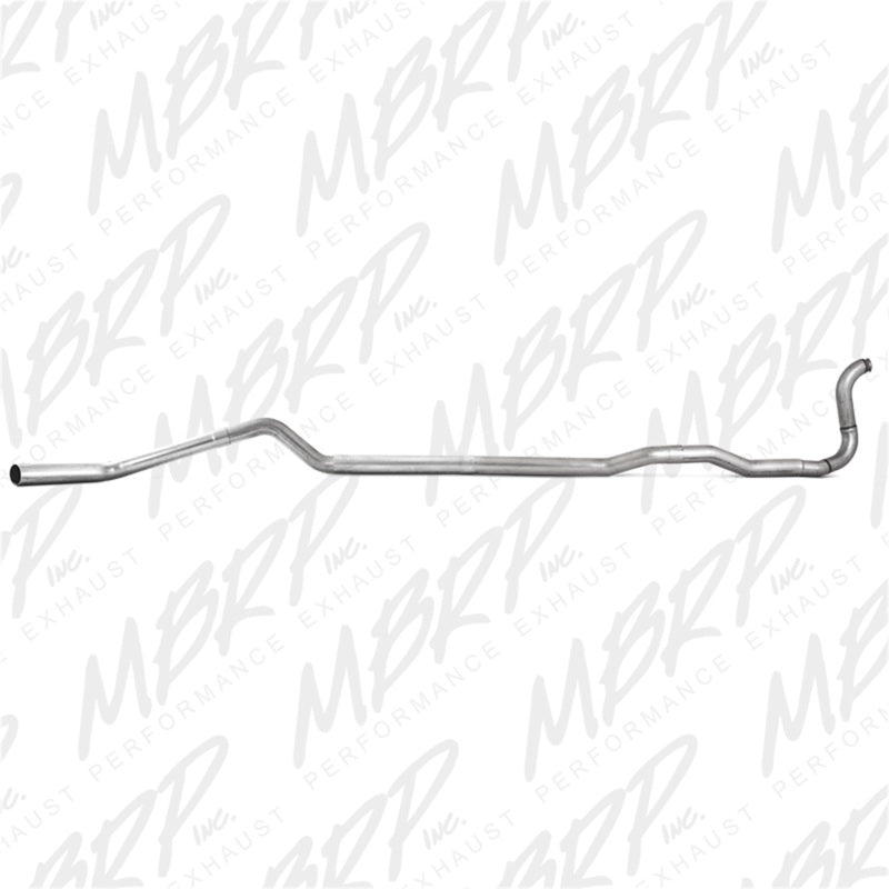 MBRP 4" AL Turbo Back Single Side Exit(4WD only)No Muffler For 88-93 2500/3500 Cummins - S6150PLM