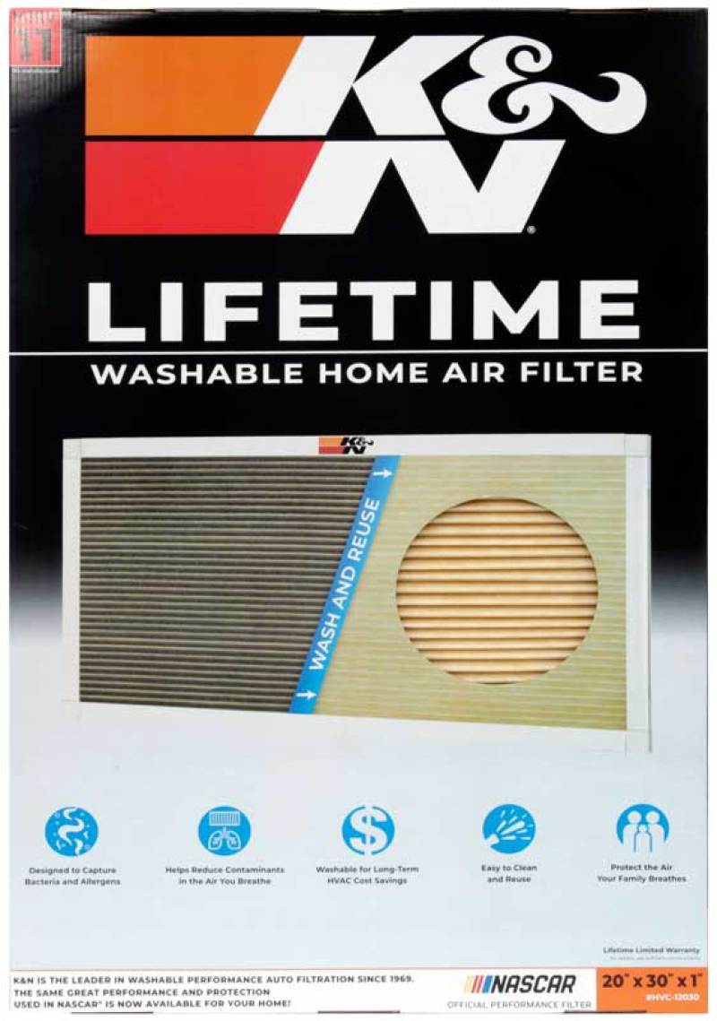 K&N HVAC Filter, Home Air Filter - 20 x 30 x 1, MERV 11 HVC-12030