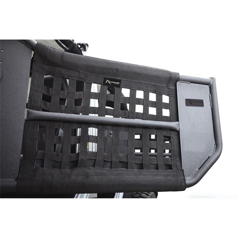 Rampage 2007-2018 Jeep Wrangler(JK) Unlimited 4-Door Tube Doors With Netting - Black