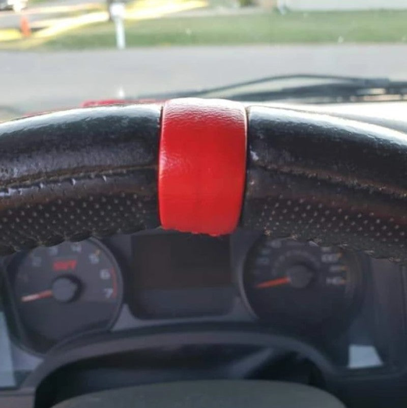 BuiltRight Industries 09-14 Ford Raptor Steering Wheel Stripe Kit - Red