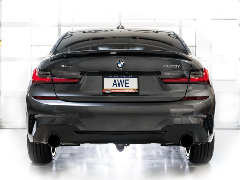 AWE Tuning Touring Edition Axleback Exhaust for BMW G2X 330i/430i - Diamond Black 3015-33429