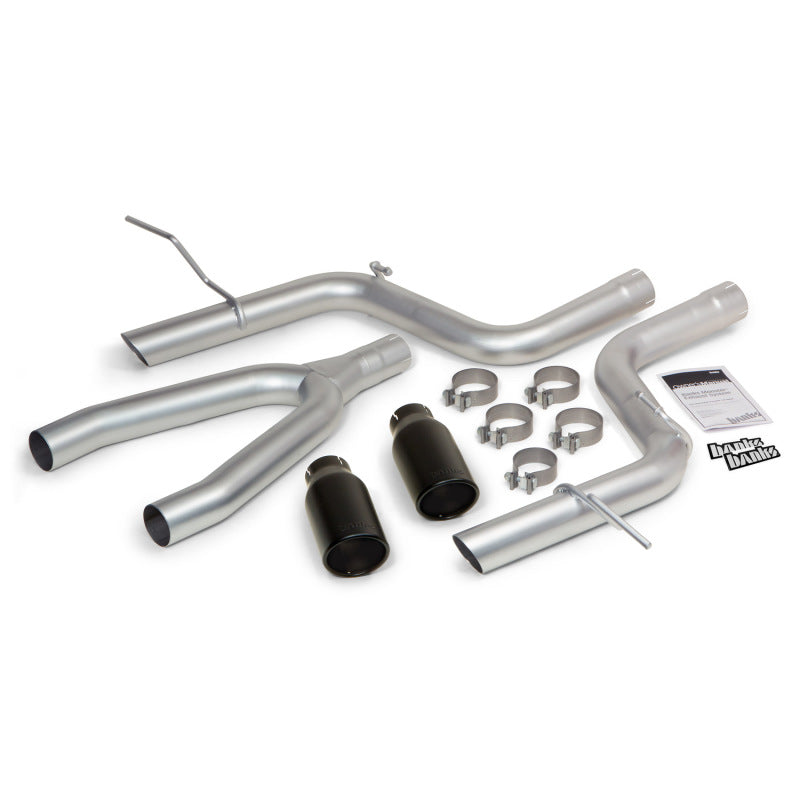 Banks Power Monster Exhaust System Single Exhaust 14 Jeep Grand Cherokee w/ Black Tip 51364-B