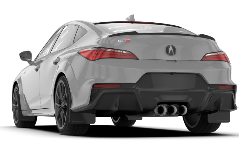 Rally Armor - 23-24 Acura Integra + Integra Type-S Black UR Mud Flap W/Red Logo (No Drilling Req.)