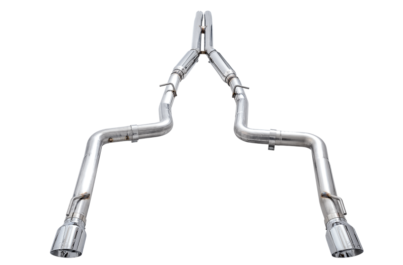 AWE Tuning Track Edition Exhaust Chrome Silver Tips for Dodge Charger 6.4L/6.2L Supercharged 3015-32112