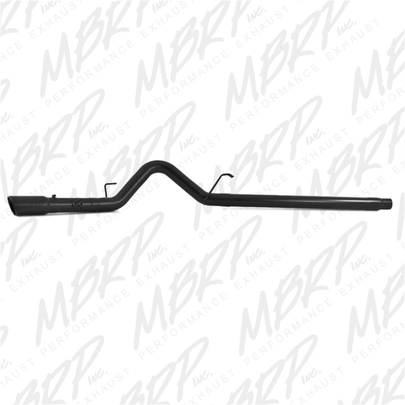 MBRP 4"Filter Back Black Single Side Exit For 08-10 Ford F250/350/450 6.4 L Powerstroke S6242BLK