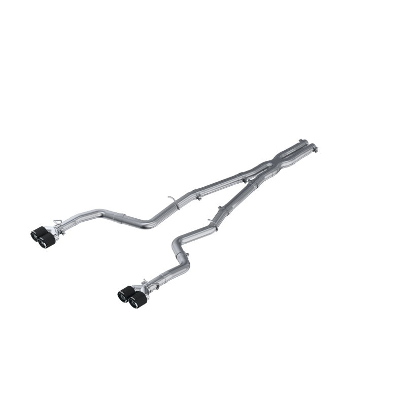 MBRP SS 3" Dual Rear Cat-Back w/ T304 Quad Tips (Race) For 15-16 Dodge Challenger 5.7L HEMI S71163CF