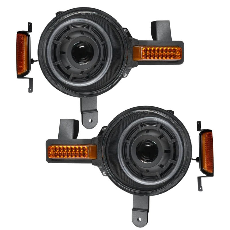 ORACLE Lighting Oculus Amber/White Switchback Bi-LED Projector Headlights for 2021+ Ford Bronco 5886-023