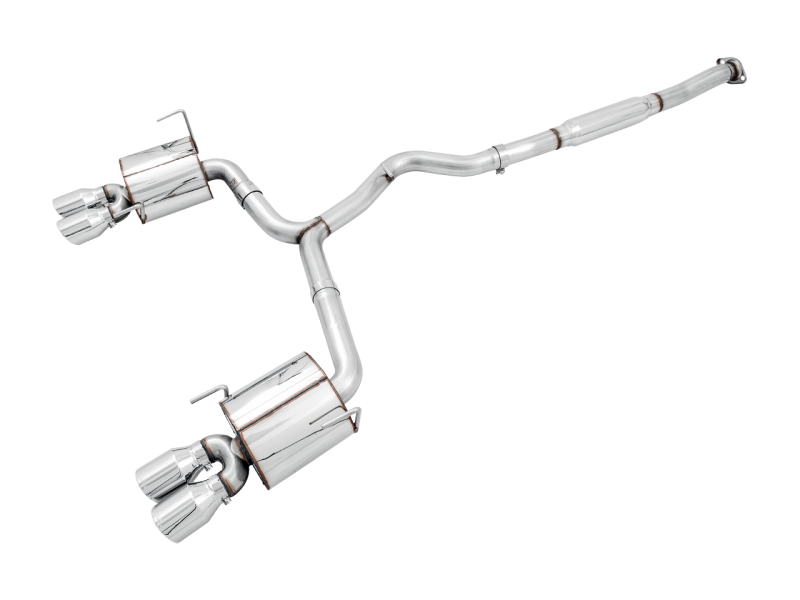 AWE Tuning Touring Edition Exhaust w/ Chrome Silver Quad Tips 102mm for Subaru Sedan 3015-42104