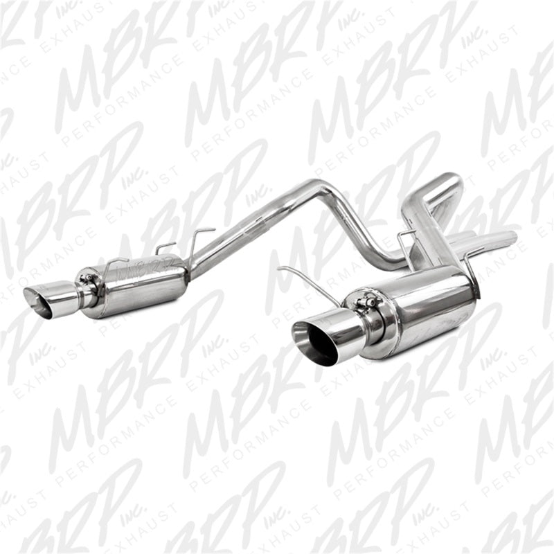 MBRP 3"Cat Back Dual Split Rear Street Version T409 Exhaust For 11-14 Ford Mustang GT 5.0L S7258409
