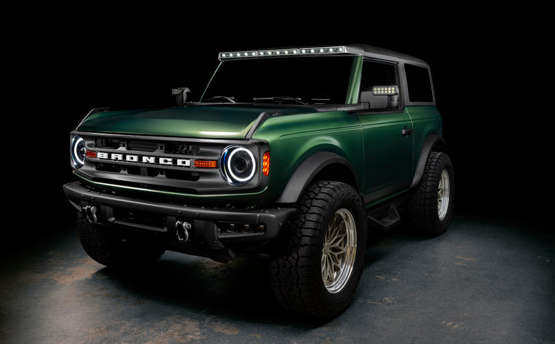 ORACLE Lighting Integrated Windshield Roof Carbonized Grey LED Light Bar System 5888-023-MF