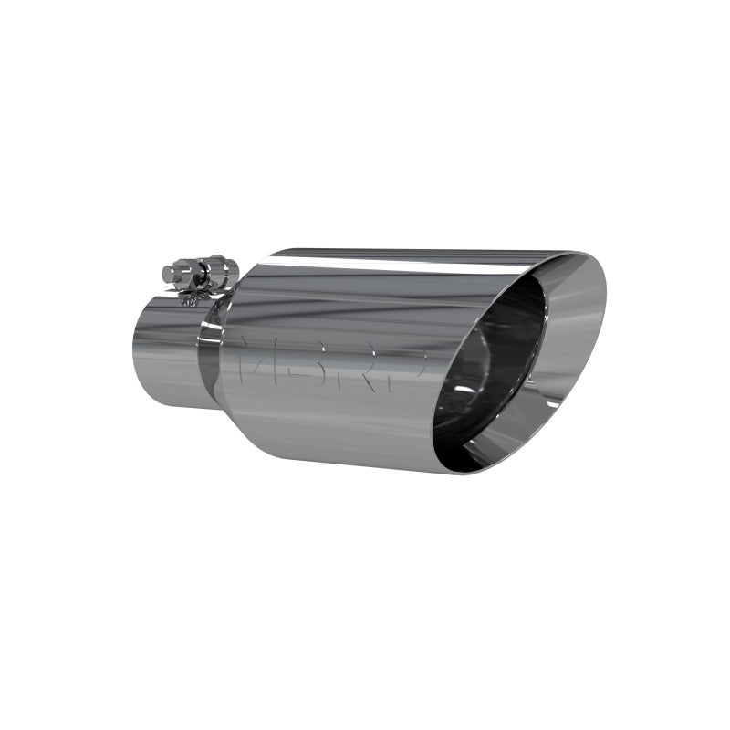 MBRP 4.5"O.D. Dual Walled Angled Rolled End 2.5"Inlet 11" Length, T304 Universal Tip - T5161