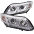 ANZO 2012-2015 Honda Civic Projector Headlights w/ U-Bar Chrome