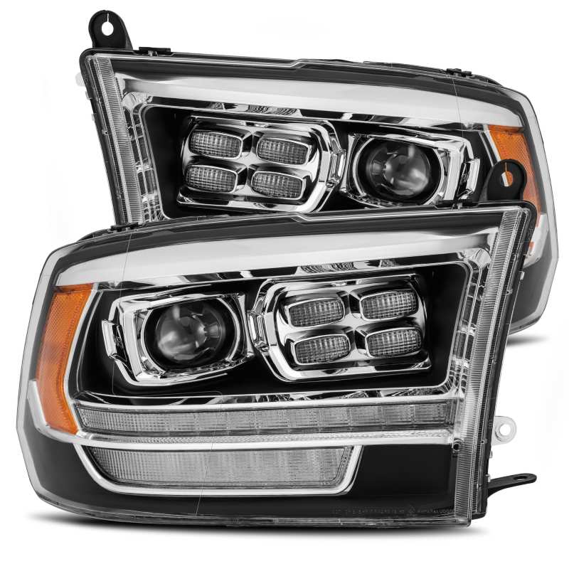 AlphaRex PRO-Series Projector Headlight Plank Style Black for 09-18 Dodge Ram 1500HD 880523