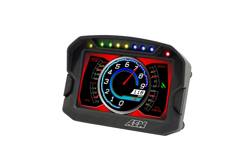 AEM CD-5G Carbon Non-Logging Digital Dash Display w/ Internal 10Hz GPS & Antenna - 30-5602