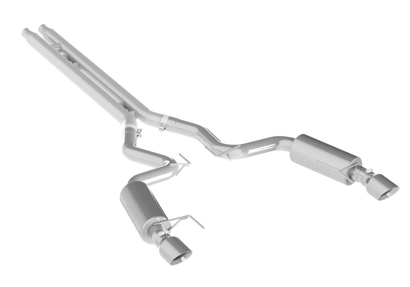 MBRP T409 3"Cat Back Dual Split Rear Exit 4.5"Tips(Street)For 15-17Ford Mustang GT5.0Convertible S7239409