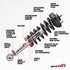 Rancho 95-04 Toyota Tacoma Front Right Quick Lift Loaded