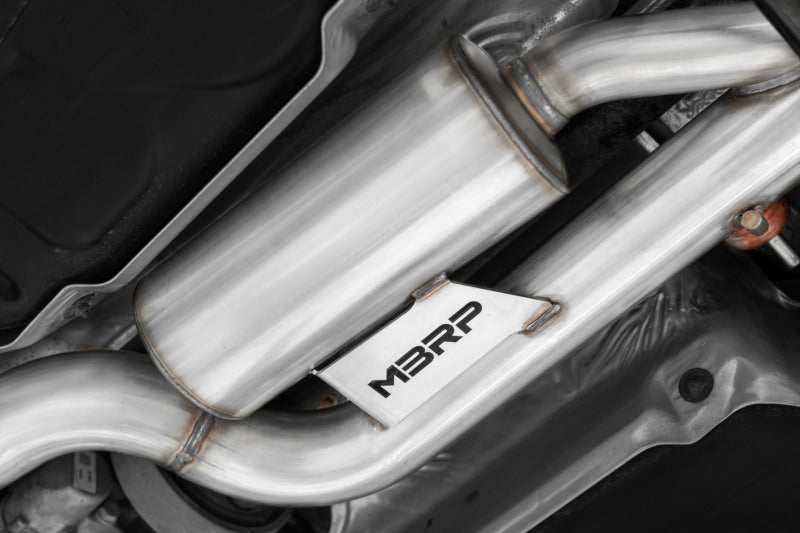 MBRP Active Quad Rear Exit T304, 15-19 VW Golf R 3" Cat-Back w/ Carbon Fiber Tips S46053CF