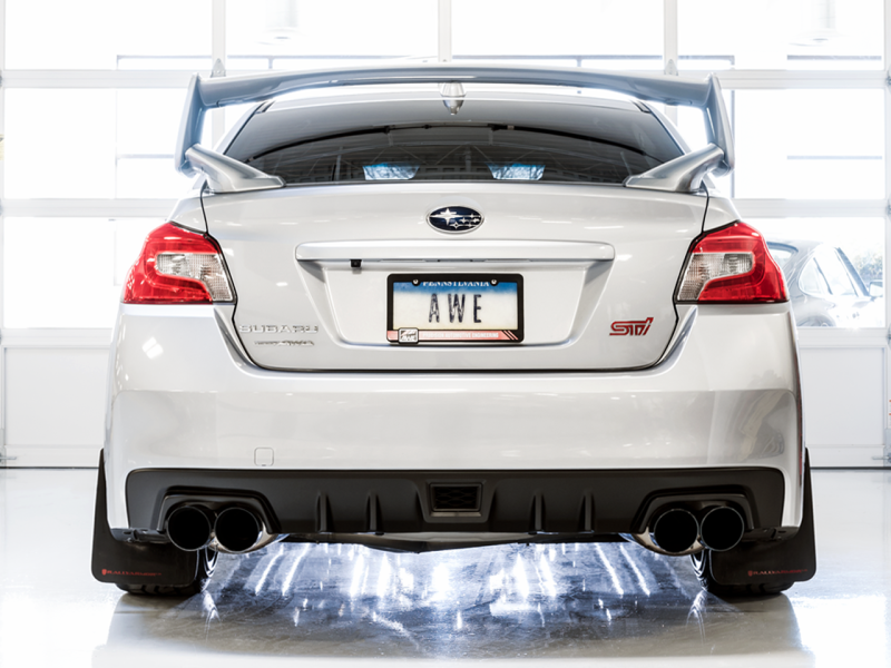 AWE Tuning Touring Edition Exhaust Diamond Black Tip 102mm for Subaru Sedan 3015-43108