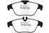 EBC 12-14 Mercedes-Benz C250 (W204) 1.8 Turbo Yellowstuff Rear Brake Pads
