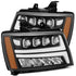 AlphaRex NOVA LED Projector Headlights Plank Style Matte Black for 07-13 Chevy Avalanche 880288