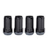 McGard SplineDrive Lug Nut (Cone Seat) M14X1.5 / 1.935in. Length (4-Pack) - Black (Req. Tool)