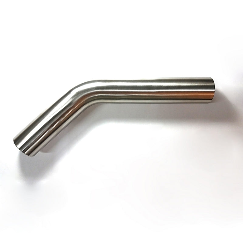 Stainless Bros 2.50in Diameter 1.5D / 3.75in CLR 45 Degree Bend 5in leg/8in leg Mandrel Bend