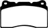 EBC 04-08 Acura TL 3.2 (Manual)(Brembo) Redstuff Front Brake Pads