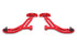 BMR 10-14 Ford Mustang / Shelby GT500 Non-Adj. Lower A-Arms (Poly/Delrin) - Red