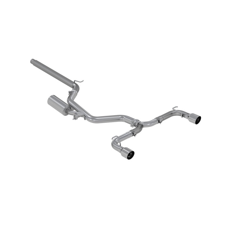 MBRP 3" T304 Cat Back Exhaust, 15-20 VW 2.0L Turbo Golf GTI MK7 w/ Dual Split Rear Exit S4606304