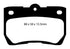 EBC 06-07 Lexus GS300 3.0 Yellowstuff Rear Brake Pads