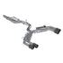 MBRP 15-18 Audi S3 3"Quad Split Rear Exit w/ Carbon Fiber Tips - T304 Stainless Steel S46013CF