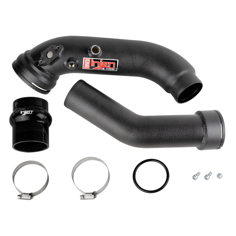 Injen Wrinkle Black Turbo SES Intercooler Pipes 16-20 BMW L6-3.0L/ Turbo/ Twin Turbo/L4-2.0L/ L6-2.5L SES1128ICPWB
