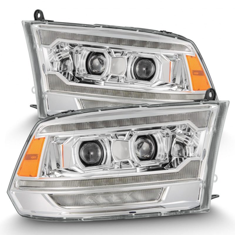 AlphaRex LUXX LED Projector Headlights Plank Style Chrome for 09-18 Dodge Ram 2500 880559