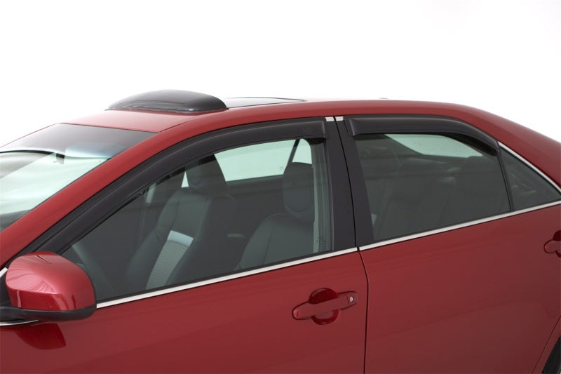 AVS 13-18 Hyundai Santa Fe (Excl. XL Model) Ventvisor Outside Mount Window Deflectors 4pc - Smoke