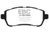 EBC 10+ Ford Fiesta 1.6L (Excl ST) Yellowstuff Front Brake Pads