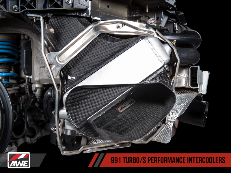 AWE Tuning Performance Intercooler Kit for Porsche 991 (991.2) Turbo/Turbo S 4510-11050