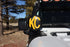 KC HiLiTES 6in. Round Soft Cover (Pair) - Black w/Yellow KC Logo