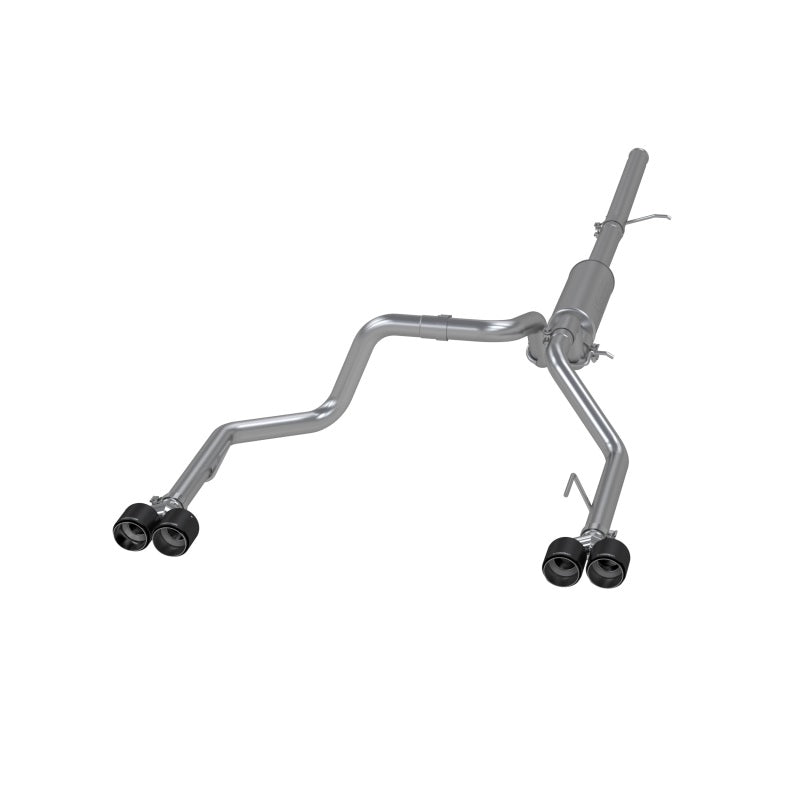 MBRP 3" Cat-Back 2.5" Dual Split Rear, 19-21 Chevy Silverado 1500 6.2L w/ Quad CF Tips S50053CF
