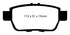 EBC 09-14 Acura TL 3.5 Yellowstuff Rear Brake Pads