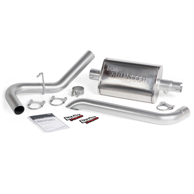 Banks Power Monster Exhaust System 87-01 Jeep 4.0L Cherokee 2.5-inch Single Exit Turndown Tip 51360